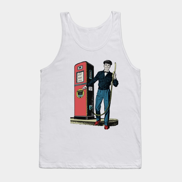 Vintage gas station attendant Tank Top by bestree